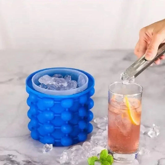 Silicone Ice Cube Maker – Portable Ice Bucket