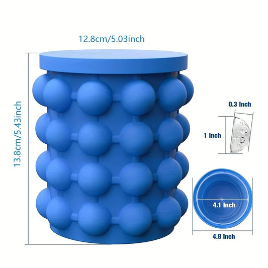 Silicone Ice Cube Maker – Portable Ice Bucket